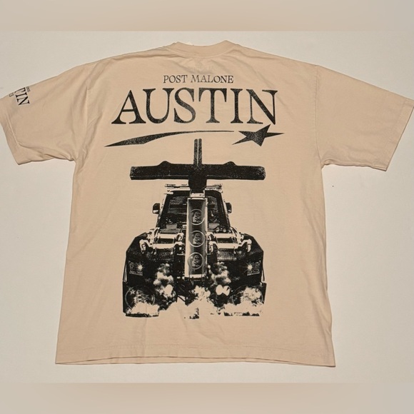 Hellstar Studios x Post Malone Austin Short Sleeve T- Shirt RARE 100% authentic! - Picture 2 of 10